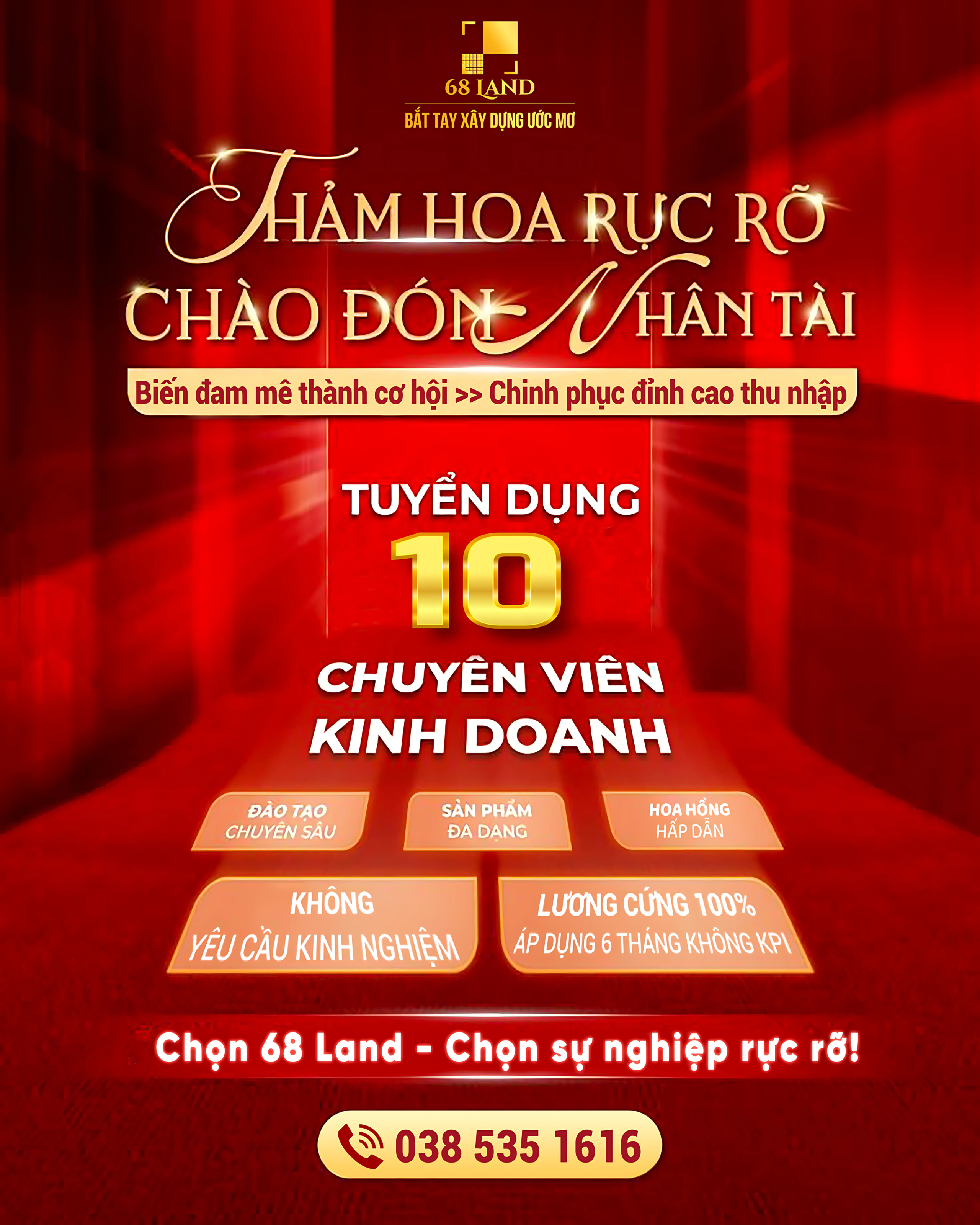 Thảm hoa rực rỡ, chào đón nhân tài