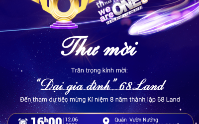 💃 CẢ NHÀ LÊN ĐỒ – CHUẨN BỊ “QUẨY BANH NÓC” MỪNG SINH NHẬT 8 TUỔI CỦA “NGÔI NHÀ CHUNG” 68LAND! 🎊 🚀